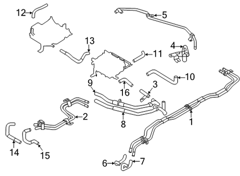 2022 Mitsubishi Outlander PHEV Inverter Cooling Components
