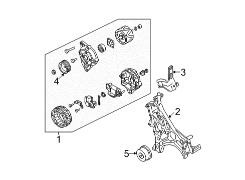 2004 Mitsubishi Montero Sport Alternator