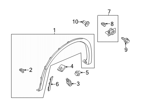 2025 Mitsubishi Outlander Exterior Trim - Fender