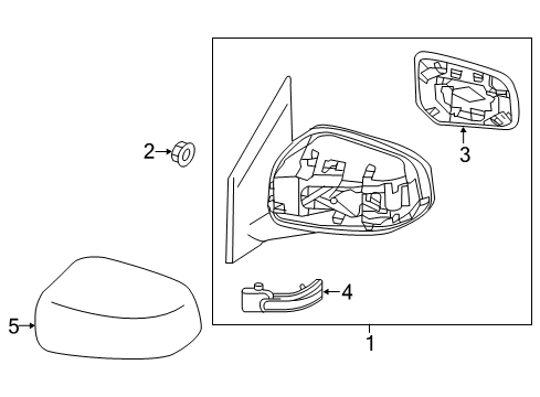 2017 Mitsubishi Mirage Mirrors