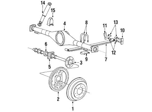 1993 Mitsubishi Mighty Max Rear Brakes Diagram