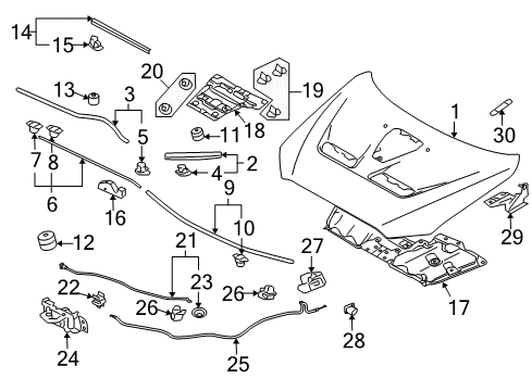 2009 Mitsubishi Lancer Latch Diagram for 5908A055