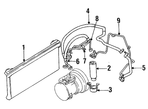 1997 Mitsubishi Eclipse A/C Condenser