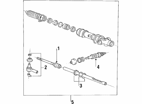 1987 Mitsubishi Van Steering Gear & Linkage