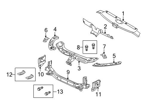 2012 Mitsubishi Outlander Radiator Support