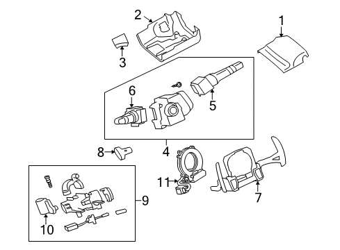 2012 Mitsubishi Lancer Switches