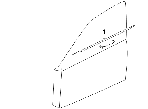 2004 Mitsubishi Lancer Exterior Trim - Front Door