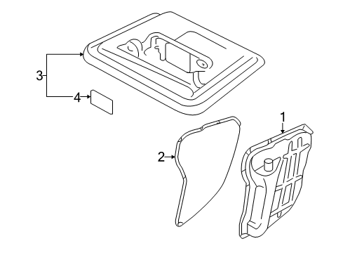 2014 Mitsubishi Outlander Filter Diagram for 2824A012