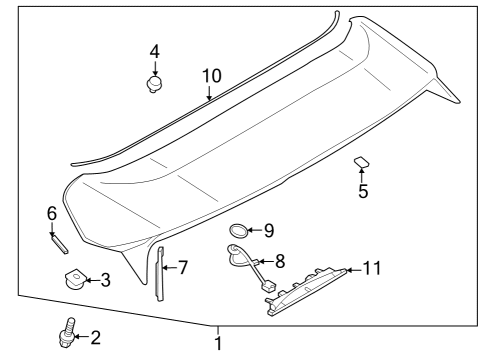 2022 Mitsubishi Eclipse Cross Rear Spoiler