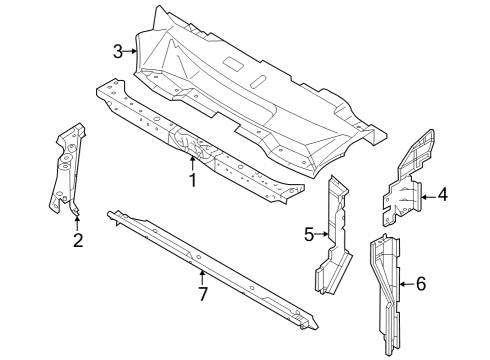 2025 Mitsubishi Outlander PHEV Radiator Support