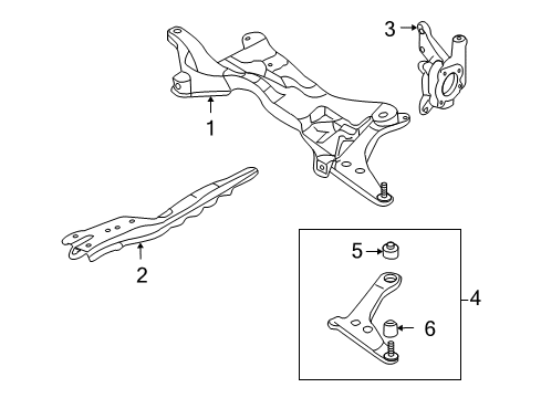 2008 Mitsubishi Outlander Front Suspension Components