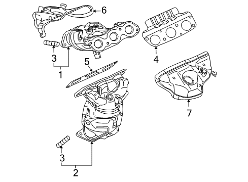2008 Mitsubishi Outlander Exhaust Manifold