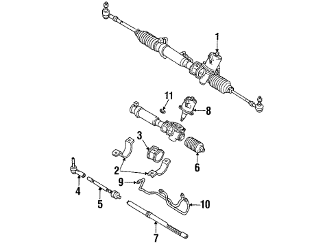 1999 Mitsubishi 3000GT Steering Gear & Linkage