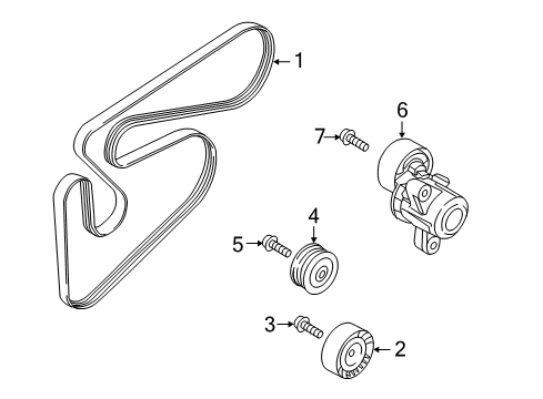 2017 Mitsubishi Outlander Belts & Pulleys
