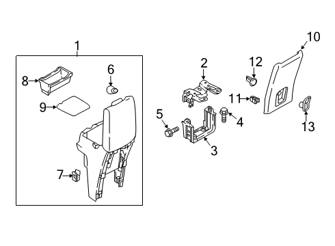 2020 Mitsubishi Eclipse Cross Armrest