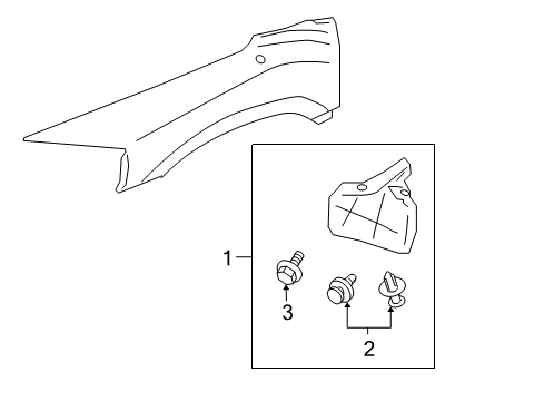 2005 Mitsubishi Endeavor Exterior Trim - Fender