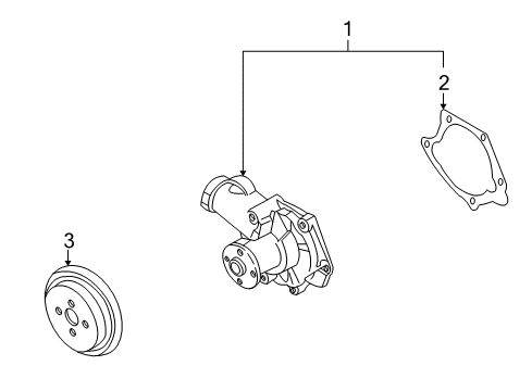 2005 Mitsubishi Outlander Water Pump