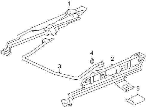 2006 Mitsubishi Lancer Tracks & Components Diagram 3