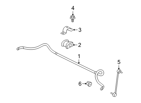 2017 Mitsubishi Lancer Stabilizer Bar & Components Diagram 2