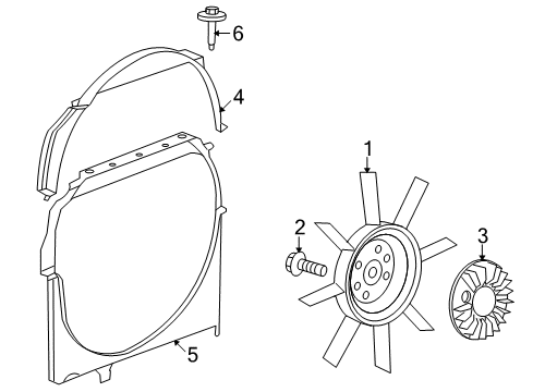 2006 Mitsubishi Raider Cooling Fan