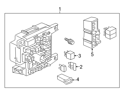 2012 Mitsubishi Lancer Fuse & Relay