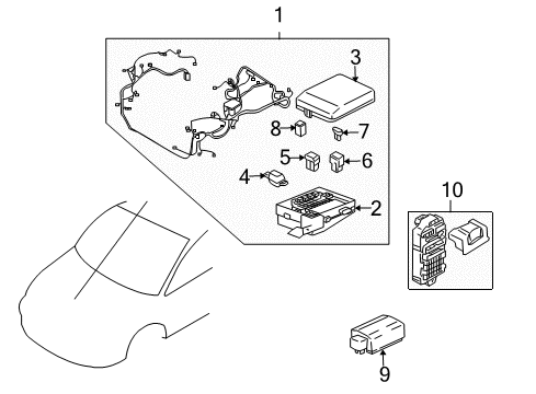 2011 Mitsubishi Endeavor Anti-Theft Components