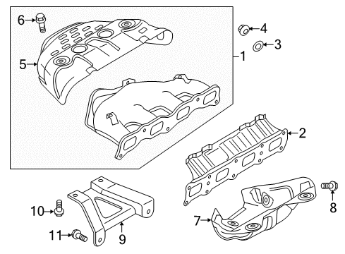2017 Mitsubishi Outlander Sport Exhaust Manifold