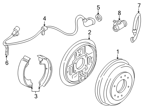 2004 Mitsubishi Montero Sport Rear Brakes