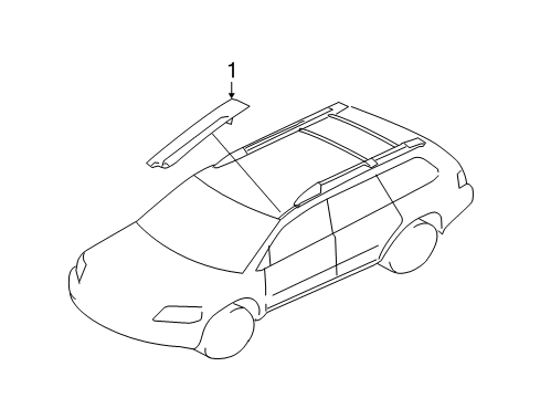 2005 Mitsubishi Endeavor Exterior Trim - Roof