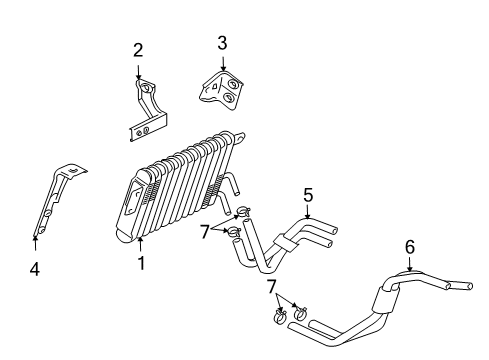 2005 Mitsubishi Endeavor Trans Oil Cooler