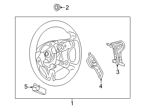 2020 Mitsubishi Outlander PHEV Steering Wheel & Trim