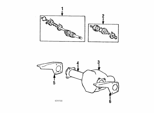 1986 Mitsubishi Mighty Max Front Axle Diagram