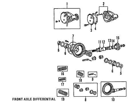 1991 Mitsubishi Montero Differential - Front