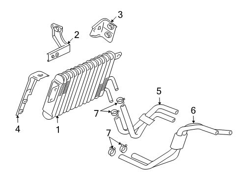 2011 Mitsubishi Endeavor Trans Oil Cooler