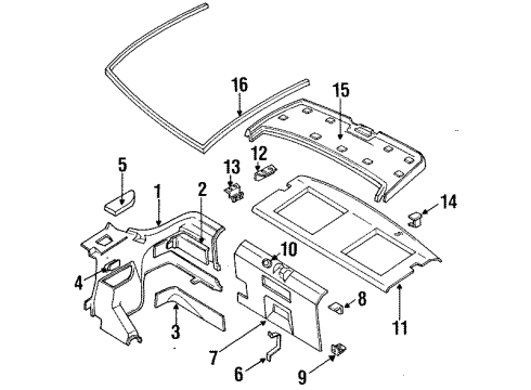 1991 Mitsubishi Eclipse Interior Trim