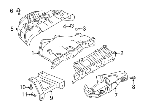 2013 Mitsubishi Outlander Sport Exhaust Manifold