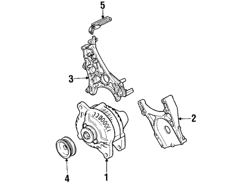 2000 Mitsubishi Montero Alternator