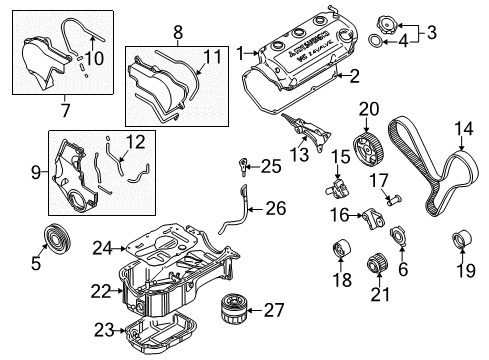 2003 Mitsubishi Galant Engine Parts