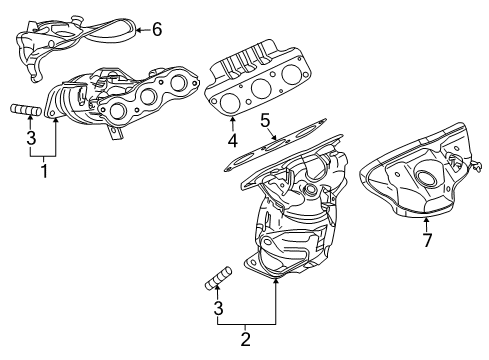 2017 Mitsubishi Outlander Exhaust Manifold