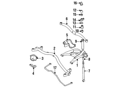 1995 Mitsubishi Expo Rear Suspension Components