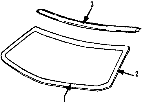 1987 Mitsubishi Galant Glass - Windshield