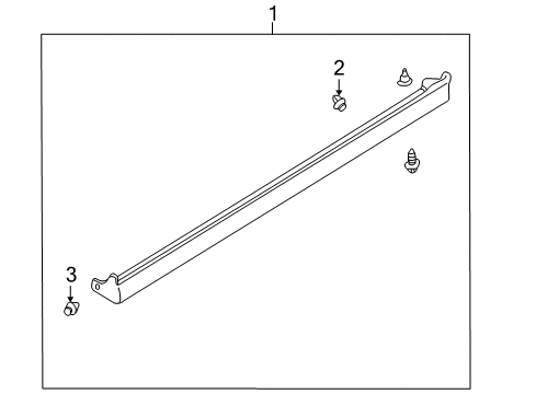 2005 Mitsubishi Outlander Exterior Trim - Pillars