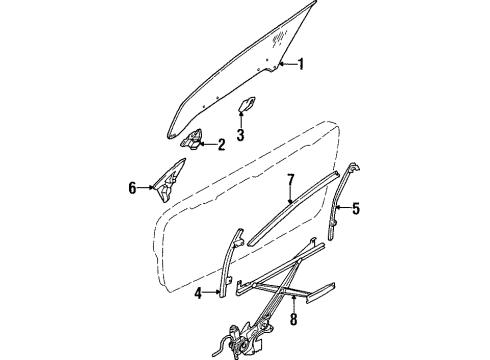 1998 Mitsubishi Eclipse Door Diagram