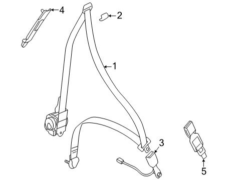2011 Mitsubishi Galant Seat Belt
