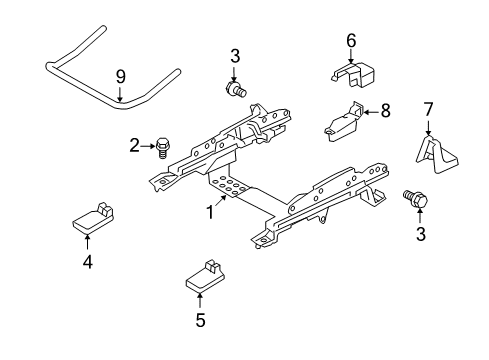 2009 Mitsubishi Lancer Tracks & Components Diagram 2