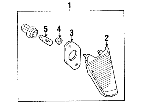 2002 Mitsubishi Diamante Bulbs Diagram 4