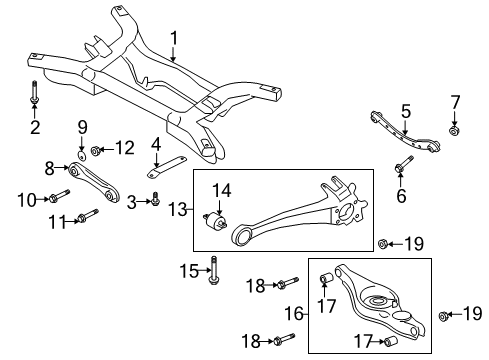 2012 Mitsubishi Outlander Rear Suspension Components