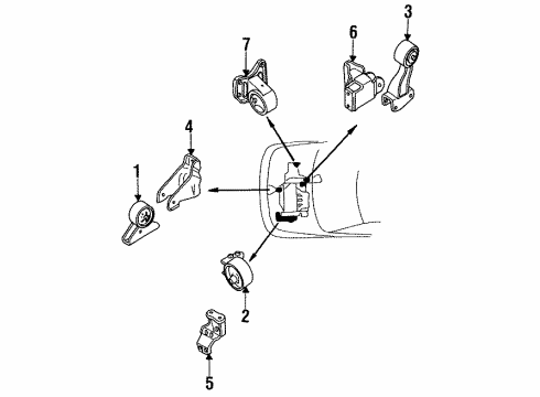 1995 Mitsubishi Expo Engine Mounting