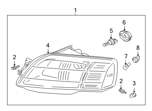 2011 Mitsubishi Endeavor Bulbs