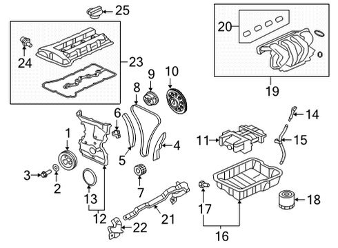 2022 Mitsubishi Outlander PHEV Engine Parts